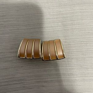 Vintage 70’s Cadillac Pink and Silver Tone Clip-on Earrings